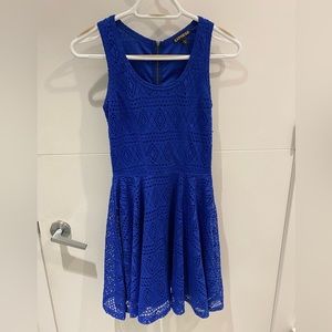 Gorgeous blue express xs dress